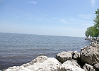 Detroit River joining Lake Erie